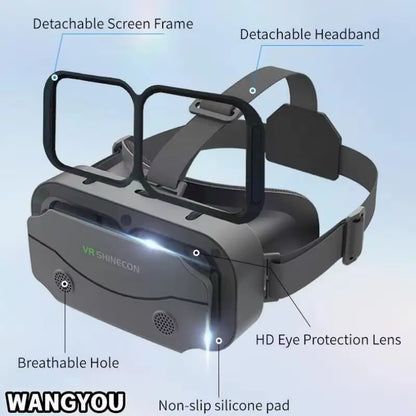 G13 VR Glasses VR Smart Glasses Headset Smart Glasses Helmet Video Game Binoculars for 5-7 Inches Smartphone VR Helmet